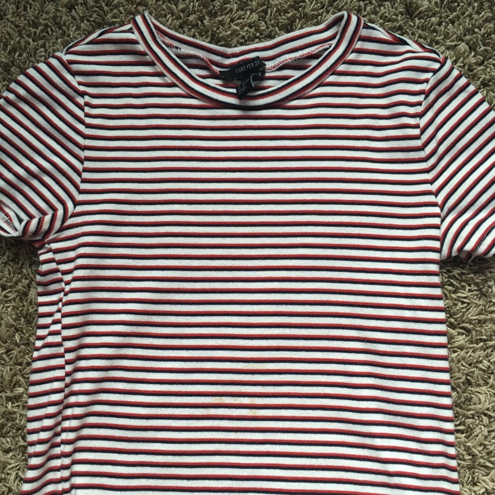 perfect 4th of july cropped tee